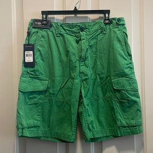Polo Ralph Lauren Green Cargo Shorts, Size 32